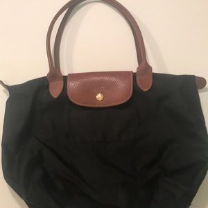Small Le Pilage Longchamp Tote - Black